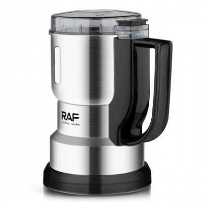 Кофемолка электрическая из нержавеющей стали RAF R. 7132 серебристая 300Вт Кофемолка электрическая из нержавеющей стали RAF R. 7132 серебристая 300Вт