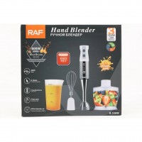 Погружной блендер домашний 0.5л кухонный ручной миксер измельчитель RAF R. 336 4в1 600Вт Черный