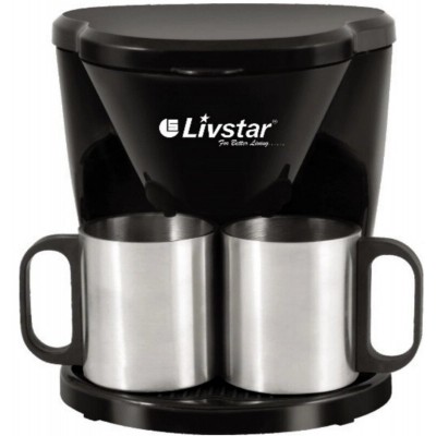 Кавоварка на 2 чашки LivStar, 450 Ватт (1189-LSU) Кавоварка на 2 чашки LivStar, 450 Ватт (1189-LSU)