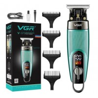 Машинка для стрижки волос аккумуляторная VGR V-975 с насадками Желтый