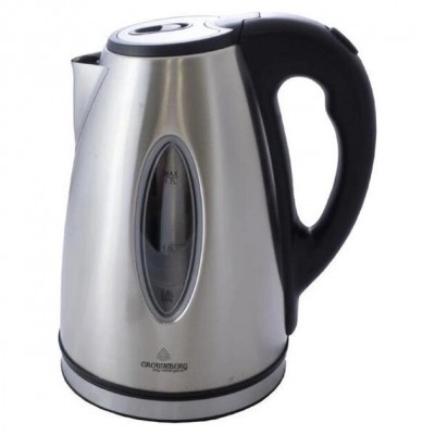 Электрочайник Crownberg CB-9116 нержавеющая сталь 1.7 л серебристый