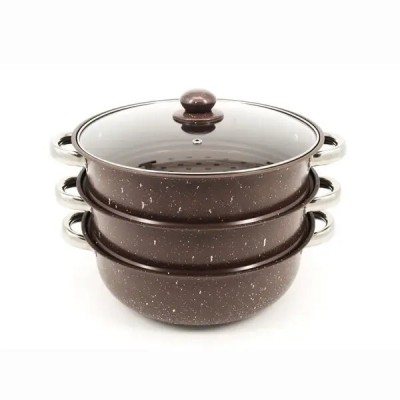 Пароварка кастрюля 3-х уровневая 28 см A-Plus CS 2068 Пароварка кастрюля 3-х уровневая 28 см A-Plus CS 2068