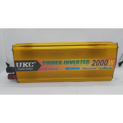 Автомобильный инвертор UKC SSK-2000W 12v-220v модифицированная синусоида