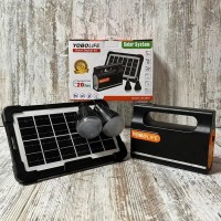 Аварийный фонарь LmeLuxe 2808 с солнечной батареей и лампочкой 5500 мАч Аварийный фонарь LmeLuxe 2808 с солнечной батареей и лампочкой 5500 мАч