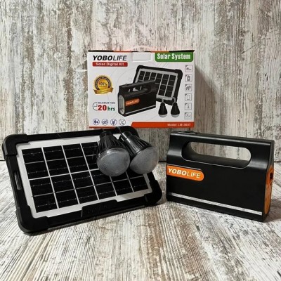 Аварийный фонарь LmeLuxe 2808 с солнечной батареей и лампочкой 5500 мАч