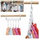 Вешалка для одежды Wonder hanger TRIPLES CLOSET Белая для экономии места в шкафу Вешалка для одежды Wonder hanger TRIPLES CLOSET Белая для экономии места в шкафу