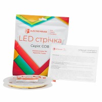 LED лента 10Вт 24В COB 320 диодов лимонный, серия COB, гарантия 3 года LED лента 10Вт 24В COB 320 диодов лимонный, серия COB, гарантия 3 года