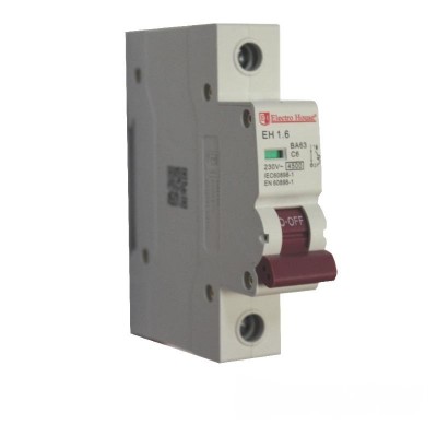 Автоматический выключатель 1 полюс 6 A Автоматический выключатель 1 полюс 6 A