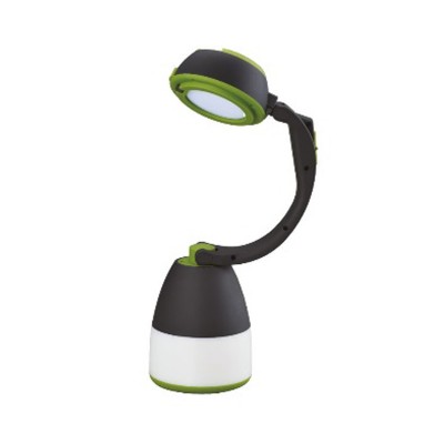 LED  светильник настольный многофункциональный зелёный+чёрный EH