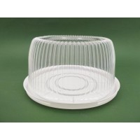 Упаковка для тортов ПС-230 объём 2600 мл Ø235 H95 (25 шт) Упаковка для тортов ПС-230 объём 2600 мл Ø235 H95 (25 шт)