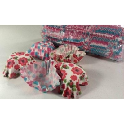 Формочки бумажные  для выпечки кексов (4,5*4см - 10*10,5 см) сердце 1000шт  93 (1 уп.)