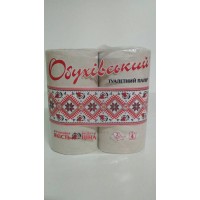Бумага в туалет макулатурная ОБУХОВСКАЯ 4 рулона в упаковке(1 пачка) Бумага в туалет макулатурная ОБУХОВСКАЯ 4 рулона в упаковке(1 пачка)