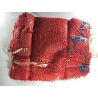 Сетка-мешок овощная упаковочная размер 25х39 5кг красная с ручкой 100 шт/уп.