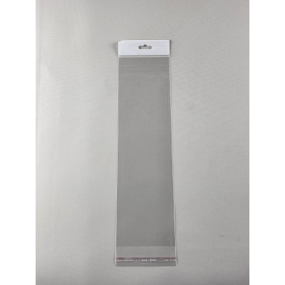 Пакет прозрачный из ППск  9*33+3/25мк +скотч(+еврослот3,5) (1000 шт)