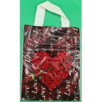 Пакет ламинированный с петлевой ручкой "Сердце с розой" размер 23х29 50мк ДПА (50 шт)	