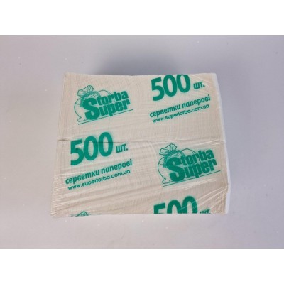 Салфетка для сервировки 500 листов белая Супер Торба (1 пачка) Салфетка для сервировки 500 листов белая Супер Торба (1 пачка)