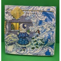 Новогодняя салфетка (ЗЗхЗЗ, 20шт) LuxyНГНовогодний визит        (504) (1 пачка)