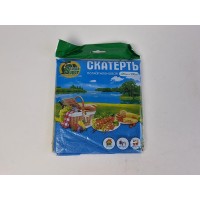 Скатерть п/э (120x200)  Супер торба  синяя (1 шт)