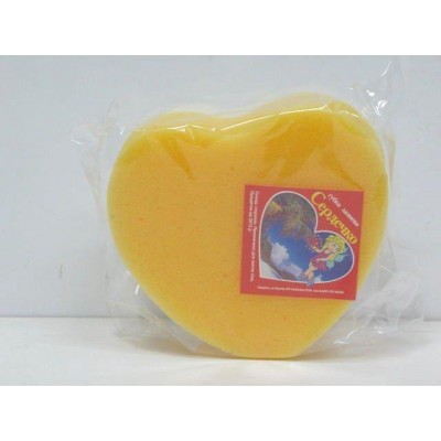 Мочалка из поролона Сердечко (1 пачка) Мочалка из поролона Сердечко (1 пачка)