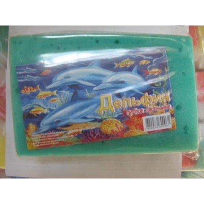 Мочалка для тела Дельфин с массажным слоем (1 пачка) Мочалка для тела Дельфин с массажным слоем (1 пачка)