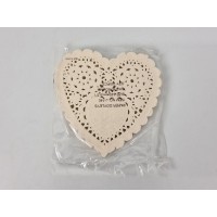 Салфетка ажурная СЕРДЦЕ Ф14(100шт) (1 пачка)