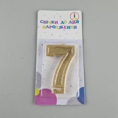 Свеча ЦИФРА 7 (1 пачка) Свеча ЦИФРА 7 (1 пачка)