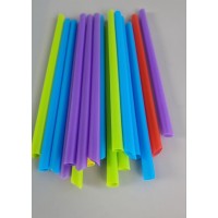 Трубочка для коктейлей  d9-19см  микс  (100 шт)