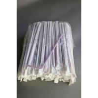 Трубочка гофра d4.8-21см в индивид. упаковке Полоса (200 шт)