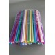 Трубочка d4.8-22см Микс ровная  (200 шт)