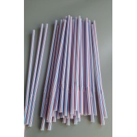 Трубочка коктейльная с гофрой d4.8 длина 24см Полосатая (200 шт) Трубочка коктейльная с гофрой d4.8 длина 24см Полосатая (200 шт)