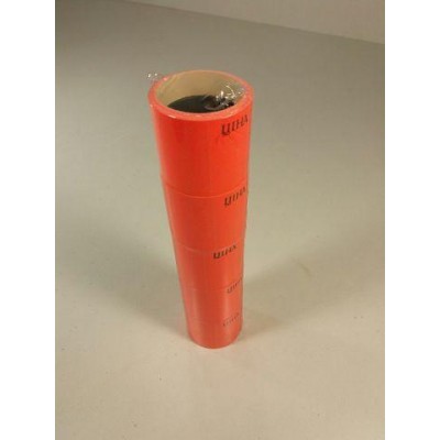 Бумажный большой ценник красный размер 30х40 мм 3,5 м (5 шт)