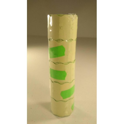 Ценник бумажный маленький зеленый  размер 15х25 мм) 3м (5 шт/туба)