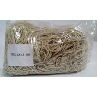 Банковская резинка для купюр Ø 100 мм х 1,5 мм белая 