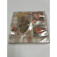 Праздничная салфетка (ЗЗхЗЗ, 20шт) Luxy  Резные сердца 111 (1 пачка)