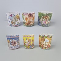 Форма для Пасхи бумажная размер 85*70 ассорти (150гр) (50 шт)