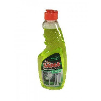 Моющее средство для стекла и зеркал САМА яблоко 500г (запаска) (1 шт) Моющее средство для стекла и зеркал САМА яблоко 500г (запаска) (1 шт)