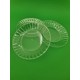 Одноразовая тарелка  стеклоподобная диаметр 205 мм  прозрачная (10 шт)
