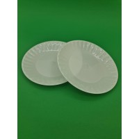 Одноразовая тарелка  стеклоподобная диаметр 205 мм  белая (10 шт)