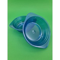 Тарелка одноразовая  стеклоподобная диаметр 500 мл  синяя (10 шт)
