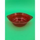 Тарелка одноразовая  стеклоподобная диаметр 500 мл  красная (10 шт)