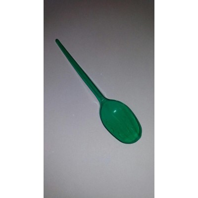 Ложка одноразовая   столовая зеленая Юнита (100 шт)