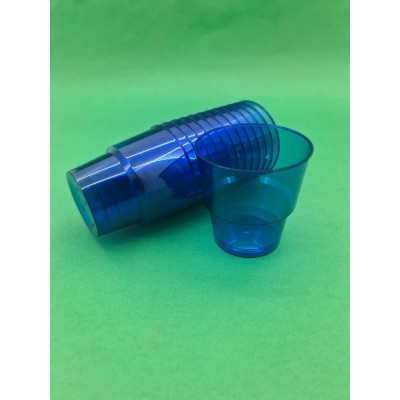 Стакан стеклоподобный (без ножки) 200 гр синий 36Х25 (25 шт)