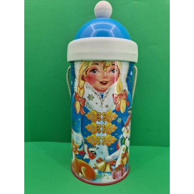 Тубус под конфеты большой/Снегурочка(d-117*250mm) (1 шт)