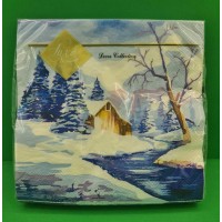 Дизайнерская салфетка (ЗЗхЗЗ, 20шт) LuxyНГ Зимний этюд (1 пачка) Дизайнерская салфетка (ЗЗхЗЗ, 20шт) LuxyНГ Зимний этюд (1 пачка)