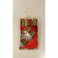 Пакеты новогодние ,бумажные ,подарочные , Малый 11/18/5 -001 (12 шт)