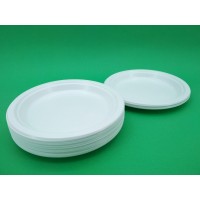 Тарелка одноразовая пластиковая 220 mm белая (50 шт)
