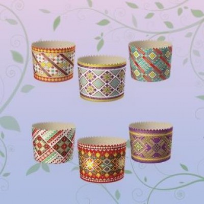 Форма для Пасхи бумажная (65*70) Традиционная (100гр) (50 шт) Форма для Пасхи бумажная (65*70) Традиционная (100гр) (50 шт)