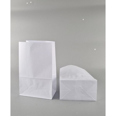 Пакет с дном бумажный 24*15*9  белый №19 (25 шт)