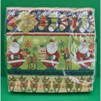 Новогодняя салфетка (ЗЗхЗЗ, 20шт) LuxyНГ Рождественский пересчет(1239) (1 пачка)