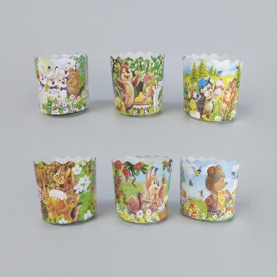 Форма для Пасхи бумажная (65*70) Детская (100гр) (50 шт)